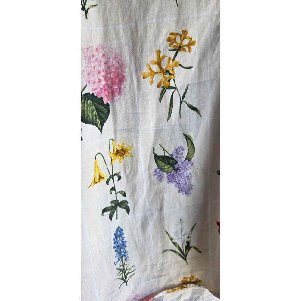 Women's Tuckernuck Floral Lightweight Designer Summer Y2K Blouse Size S - Picture 10 of 14